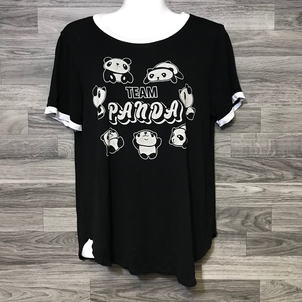 Rags II Riches Black White Panda Top